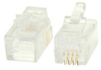 940-sp3044 Bel-Stewart 940-SP Series Male RJ22 Connector, Cable Mount Straight 4P4C -Way