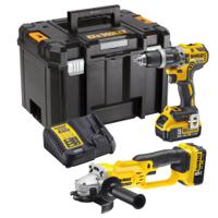 dck209p2t-gb DeWALT DCK209P2T-GB, 18V Cordless Power Tool Kit - Cordless Power Tools Kit, Type G - British 3-Pin