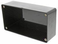 1591dbk Hammond 1591 Series Black Flame Retardant ABS Enclosure, IP54, Black Lid, 150 x 80 x 50mm