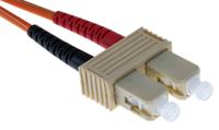 535-7446 RS PRO OM1 Multi Mode OM1 Fibre Optic Cable, 62.5/125μm, Orange, 1m