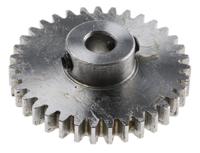 878-7910 RS PRO Steel 35 Teeth Spur Gear, 1 Module, 6mm Bore Diam, 35mm Pitch Diam, 14mm Hub Diam