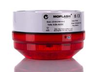 led195-01wh-sb-02 Moflash LED195 Series Red Multiple Effect Beacon, 8 → 20 V ac/dc, Surface Mount, Wall Mount, LED Bulb, IP65