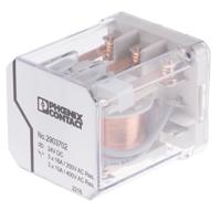 2903702 Phoenix Contact PCB Mount Power Relay, 24V dc Coil, 16A Switching Current, 3PDT