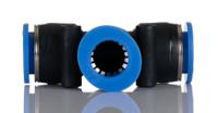 916-0899 RS PRO Tee Tube-to-Tube Adaptor Push In 4 mm, Push In 4 mm to Push In 4 mm, Tube-to-Tube Connection Style