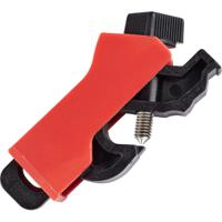 universal-mini-circuit-breaker-lockout Brady Red 1-Lock Fibreglass Reinforced Nylon Miniature Circuit Breaker Switch Lockouts, 7.14mm Shackle