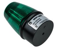 led100-02-04 Moflash LED100 Series Green Flashing Beacon, 20 → 30 V ac/dc, Surface Mount, LED Bulb, IP65