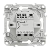s530266 Schneider Electric Grey Push Button Light Switch, 1 Gang, Odace