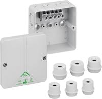 80442001 Spelsberg Abox m 040 Series Grey Polystyrene Junction Box, IP54, IP65, 5 Terminals, 94 x 94 x 57mm