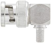 51s207-306n5 Rosenberger BNC Series, Plug Cable Mount BNC Connector, 50Ω, Crimp Termination, Right Angle Body