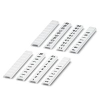 08014060001 Phoenix Contact, 5, LGS:FORTL.ZAHLEN 1-10, ZBF 3 Zack Marker Strip for use with Terminal Block Width 3.5 mm