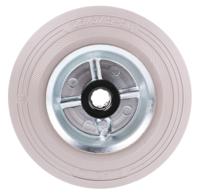 12062g LAG Black, Grey Rubber Non-Marking, Quiet Operation, Shock Absorbing Trolley Wheel, 120kg