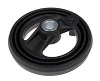 161-2009 RS PRO Black Glass-Fibre Reinforced Technopolymer Hand Wheel, 126mm diameter
