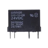 g6d-1a-asi-dc24 Omron PCB Mount Power Relay, 24V dc Coil, 5A Switching Current, SPST