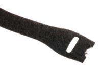 285-4578 RS PRO Cable Tie, Hook and Loop, 203.5mm x 12 mm, Black Fabric, Pk-25