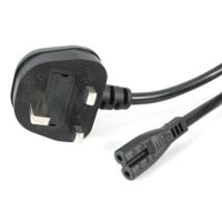 pxtnb2suk1m StarTech.com Right Angle CEE 7/7 Plug to Straight IEC C13 Socket Power Cord, 1m