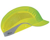 aag000-001-500 JSP Aerolite Micro Peak Yellow Hard Hat with Chin Strap, AdjustableVentilated