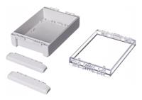 96024225-b-181306-pc-v0-g-7035 Bopla Bocube Series Light Grey Polycarbonate V0 Enclosure, IP66, IP68, IK07, Transparent Lid, 191 x 125 x 40mm