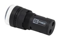 909-2468 RS PRO, Panel Mount White LED Pilot Light, 16mm Cutout, IP40, Round, 24V ac/dc