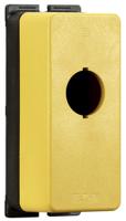 197231-m22-fiy1 Eaton Yellow M22 Push Button Enclosure - 1 Hole 22mm Diameter
