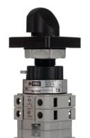 265-7679 RS PRO, DP 3 Position 60° Changeover Cam Switch, 500V ac, 25A, Knob Actuator