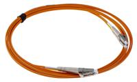 536-7134 RS PRO LC to LC Duplex Multi Mode OM2 Fibre Optic Cable, 50/125μm, Orange, 3m