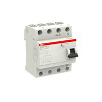 2csf204006r1630-fh204-ac-63003 ABB FH200 RCCB, 63A, 4 Pole, 30mA, Type AC, 230/400V ac