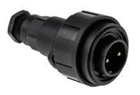 px0736p Bulgin Circular Connector, 2 Contacts, Cable, Standard Connector, Plug, Male, IP68, Standard Buccaneer Series