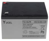y12-12fr Yuasa 12V Faston 6.35mm Sealed Lead Acid Battery, 12Ah