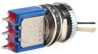 106362103 APEM Toggle Switch, Panel Mount, On-On, SPDT, Solder Terminal