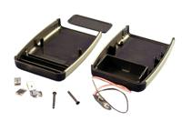 1553cbkbat Hammond 1553 Series Black ABS Handheld Enclosure, Integral Battery Compartment, IP54, 117.2 x 79 x 32mm
