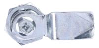 192-9644 RS PRO Silver Die Cast Cabinet Lock, 26mm Panel-to-Tongue, Key Unlock