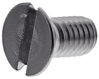 527-319 RS PRO Slot M6 Countersunk A2 304 Stainless Steel Machine Screws DIN 963 x 12.0mm