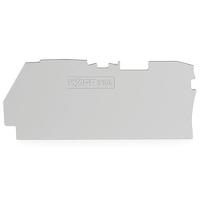 2104-1291 WAGO TOPJOB S Series End and Intermediate Plate for Use with DIN Rail Terminal Block