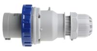 2186333 Scame IP67 Blue Cable Mount 2P + E Industrial Power Plug, Rated At 63A, 230 V