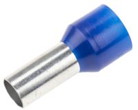 513-2663 RS PRO Insulated Crimp Bootlace Ferrule, 12mm Pin Length, 5.8mm Pin Diameter, 16mm² Wire Size, Blue