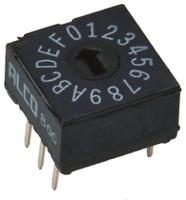 drd16e04 TE Connectivity 16 Way Through Hole DIP Switch 16P, Rotary Flush Actuator