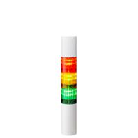 lr4-302wjbw-ryg Patlite LR4 Series Coloured Buzzer Signal Tower, 3 Lights, 24 V dc, Direct Mount