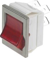 c1353venac Arcolectric Illuminated DPST, Latching Rocker Switch Panel
