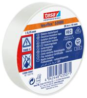 53988-00061-01 Tesa 53988 White Soft PVC Electrical Insulation Tape, 19mm x 20m