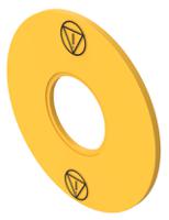 61-99709 EAO Legend Plate for Use with 61 Series, EN ISO 13850 E-Stop