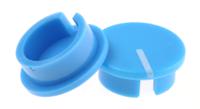 465-9404 RS PRO 19mm Blue Potentiometer Knob Cap for 6.4mm Shaft