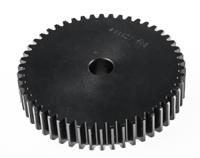 521-6676 RS PRO Steel 50 Teeth Spur Gear, 2 Module, 15mm Bore Diam, 100mm Pitch Diam, 55mm Hub Diam