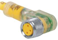 pkw-3m-p7x2-3 Turck Female 3 way M8 to Free End Sensor Actuator Cable, 3 m