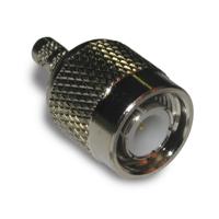 122372 Amphenol RF Plug Cable Mount TNC Connector, Crimp Termination, Straight Body