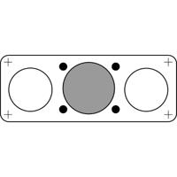 nsyaecpflt25 Schneider Electric FL21 Series TPE Cable Entry Membrane for Use with Spacial (Spacial S3D) Compact Enclosure, 214 x 30