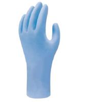 sho7500 Showa Blue Powder-Free Nitrile Disposable Gloves, Size L, 100 per Pack
