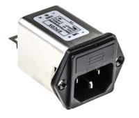 b84773a0004a000 EPCOS 4A, 250 V ac/dc Panel Mount IEC Inlet Filter B84773A0004A000, Tab