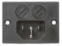 004050002 Schurter C14 Panel Mount IEC Connector Male, 10A, 250 V