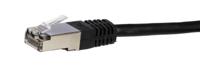 411-497 RS PRO, 3m Cat6, Black RJ45 to Male RJ45 Male, S/FTP Shielded, Terminated PVC Sheath