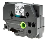 tze-151 Brother Black on Clear Label Printer Tape, 8 m Length, 24 mm Width